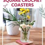 Modern Square Crochet Coasters Sleek Geometric Style