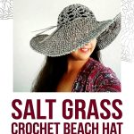 Salt Grass Crochet Beach Hat Trendy Retro Chic Sun Protection