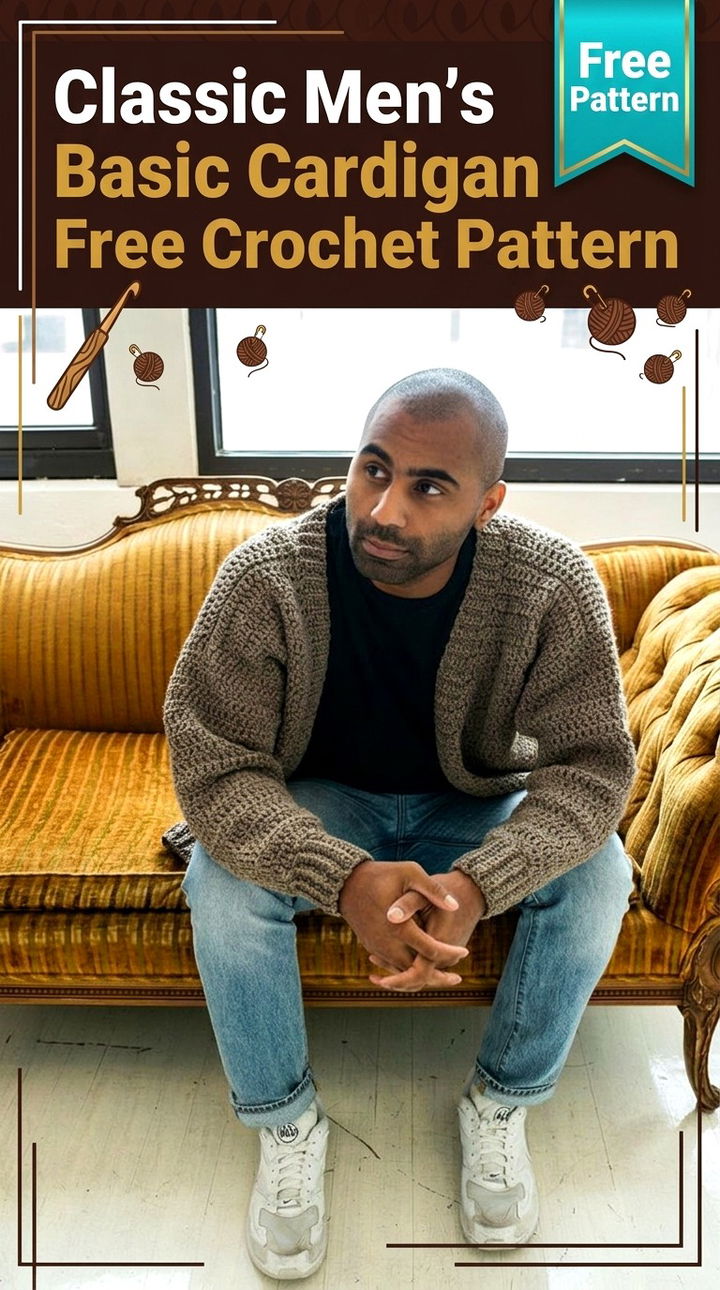 Classic Men's Basic Cardigan Timeless Retro Chic Layering Piece