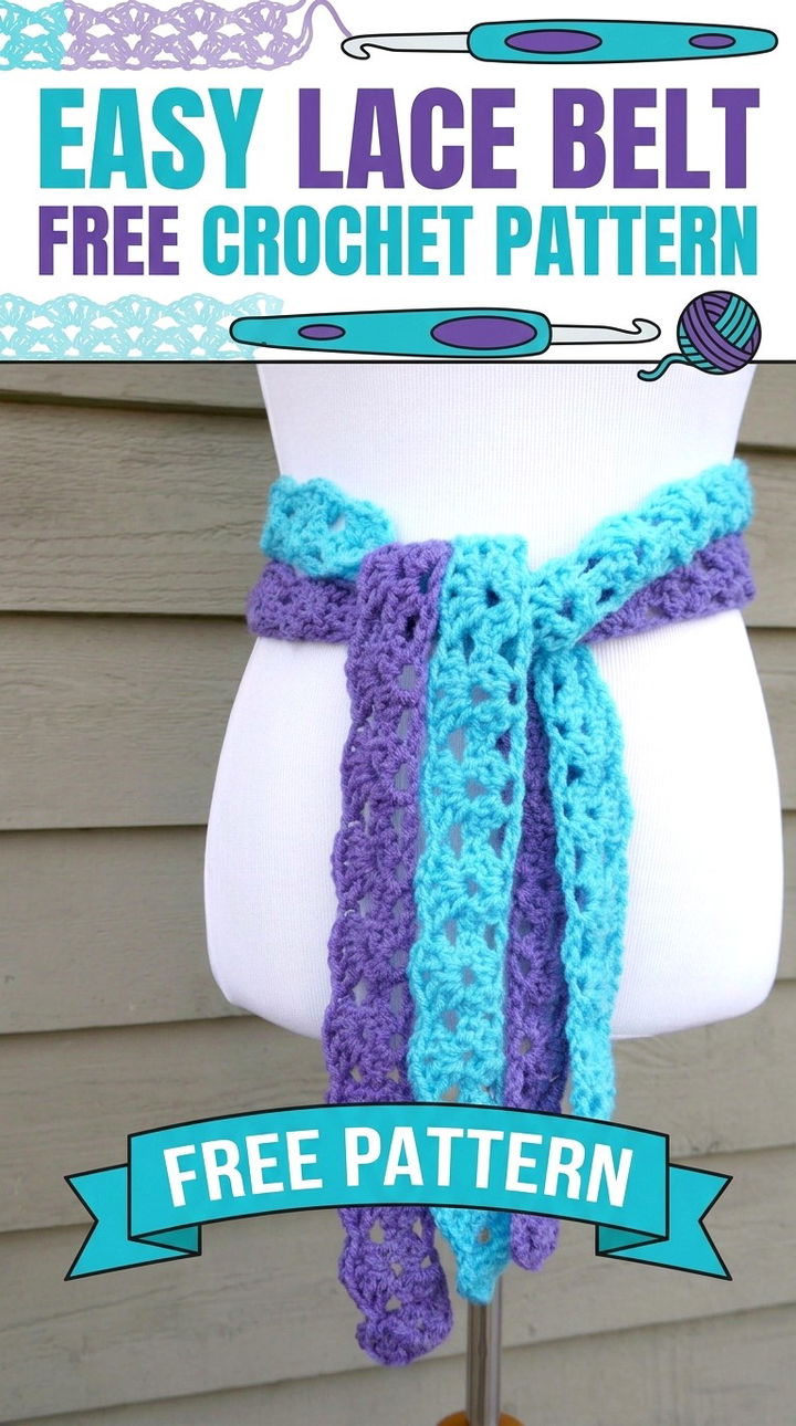 Easy Lace Belt Chic Bohemian Summer Crochet Pattern