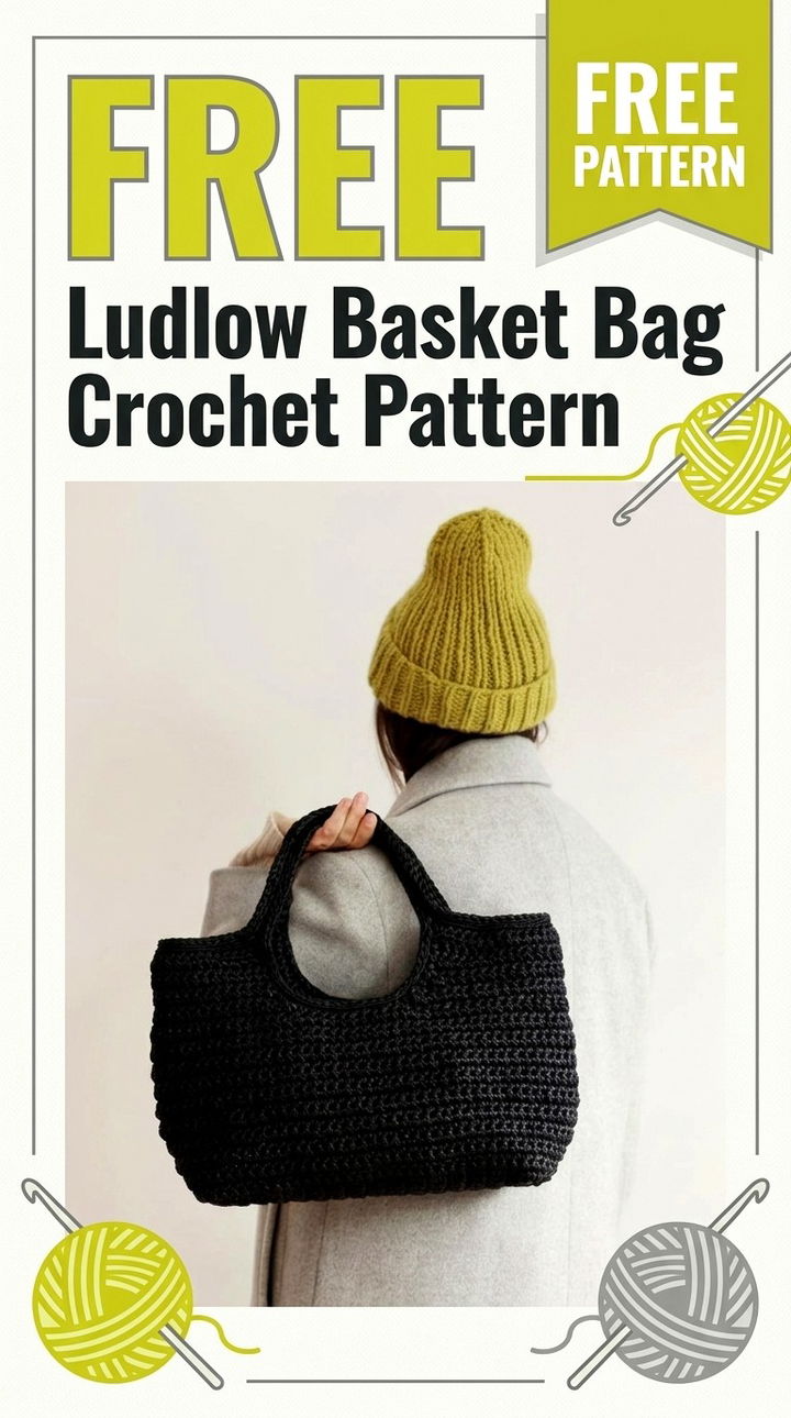 Free Ludlow Basket Bag Crochet Pattern..