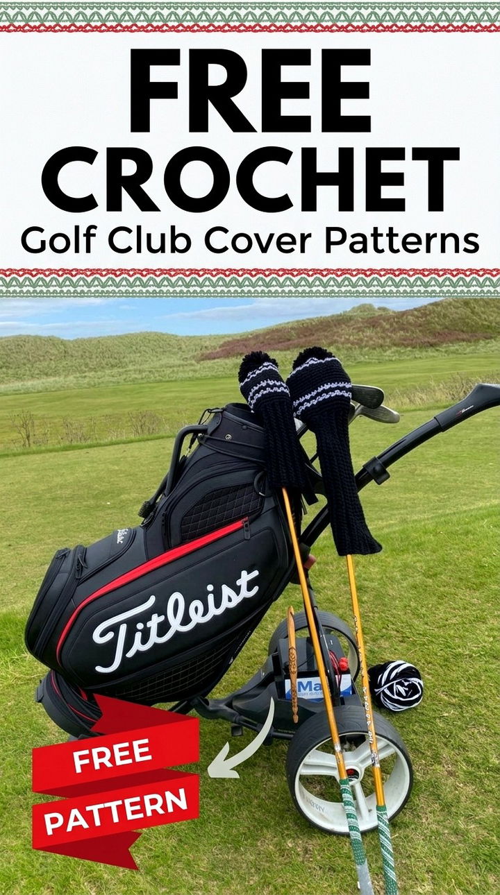 Free Crochet Golf Club Cover Patterns Modern Retro Boho Style