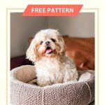 Free Easy Crochet Dog Bed Pattern Modern Retro Boho Style