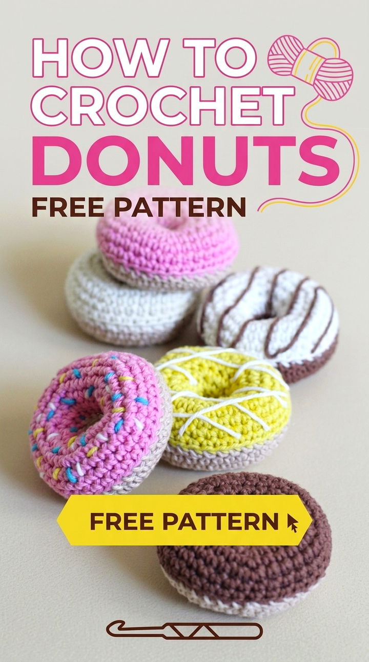 How to Crochet Donuts Whimsical Retro Chic Amigurumi Play Food