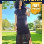 Sunset Breeze Dress Vibrant Retro Chic Textured Summer Garment