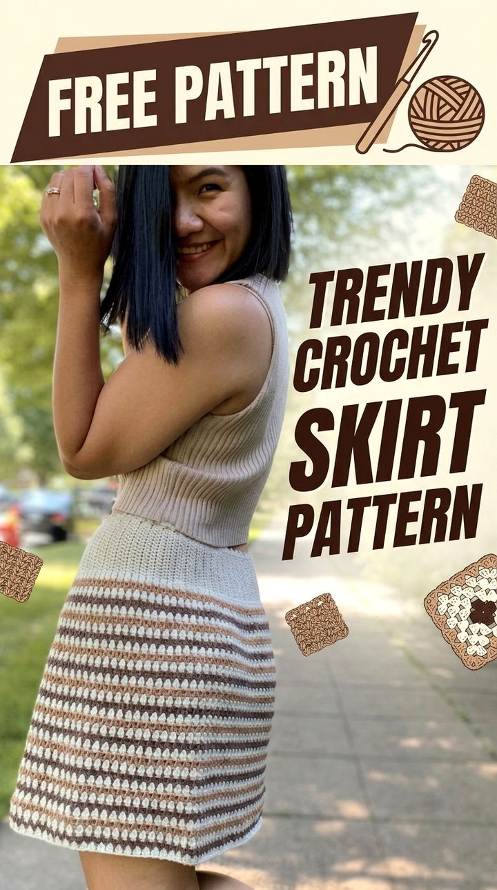 Trendy Crochet Skirt Pattern Free Pattern
