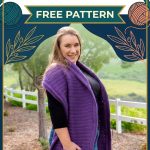 Easy Linked Crochet Pocket Shawl Free Pattern