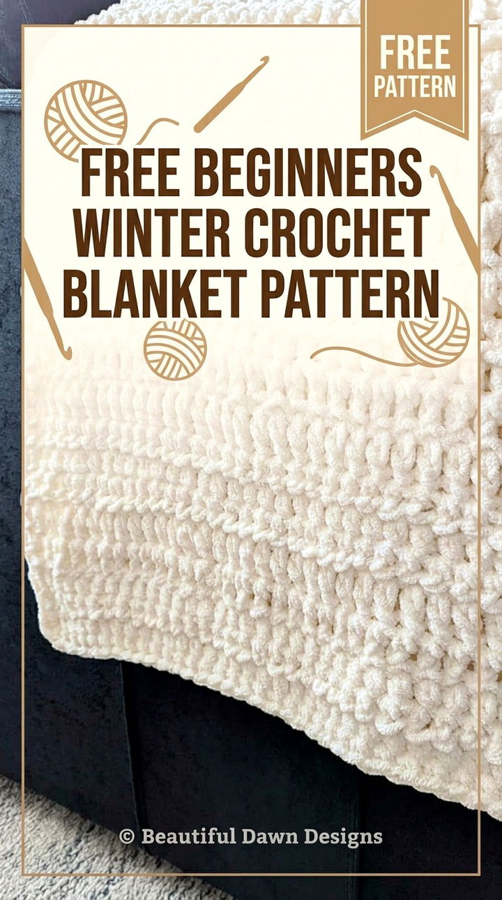 Free Beginners Winter Crochet Blanket Pattern