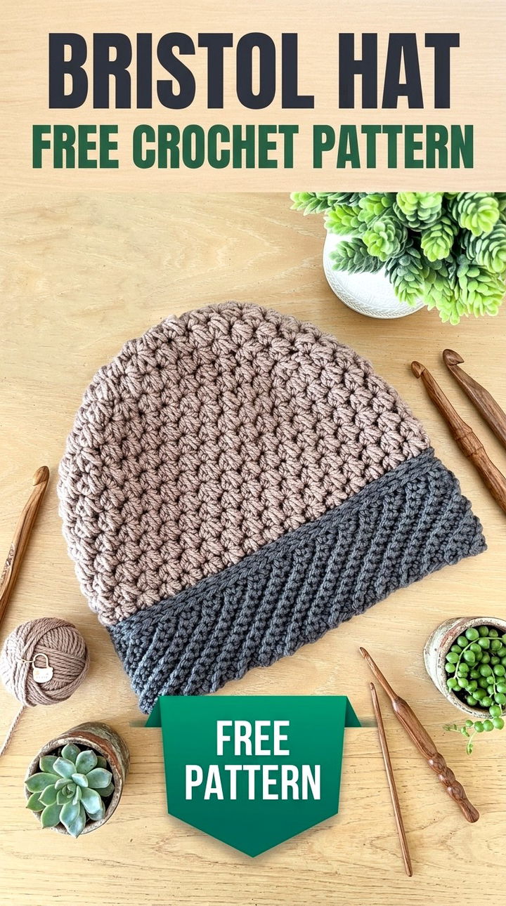Bristol Hat Vibrant Retro Chic Textured Accessory Accent