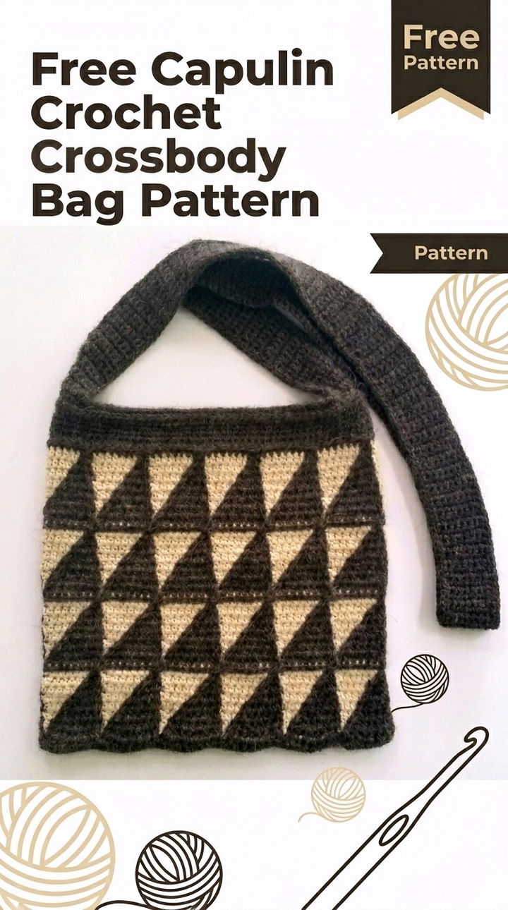 Free Capulin Crochet Crossbody Bag Pattern