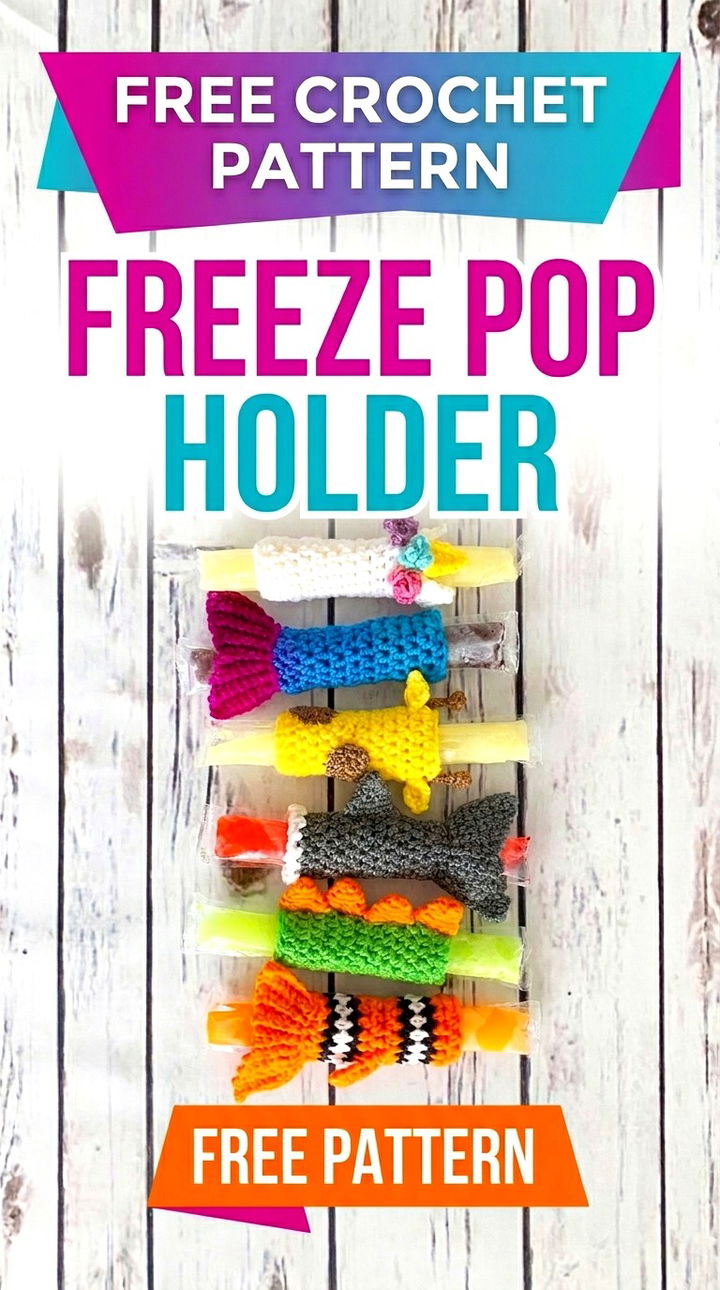 Freeze Pop Holder Fun Retro Chic Eco Friendly Summer Sleeve