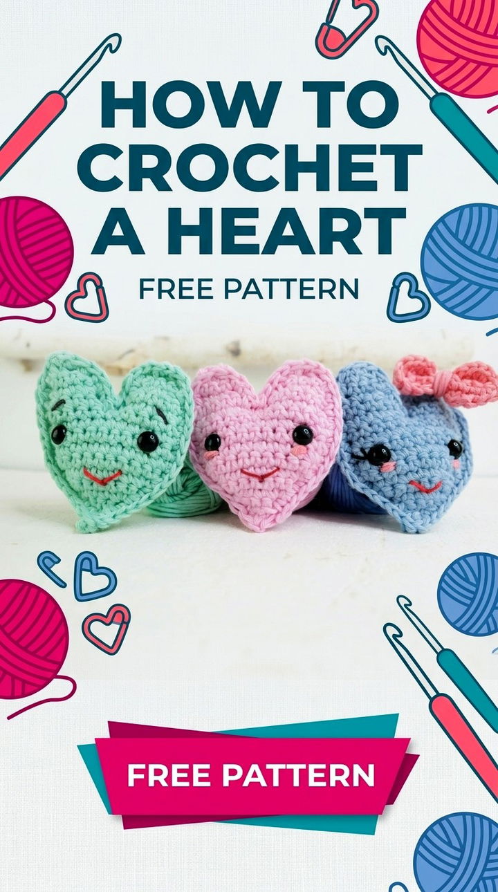 How to Crochet a Heart A Quick Boho Chic Scrap Buster