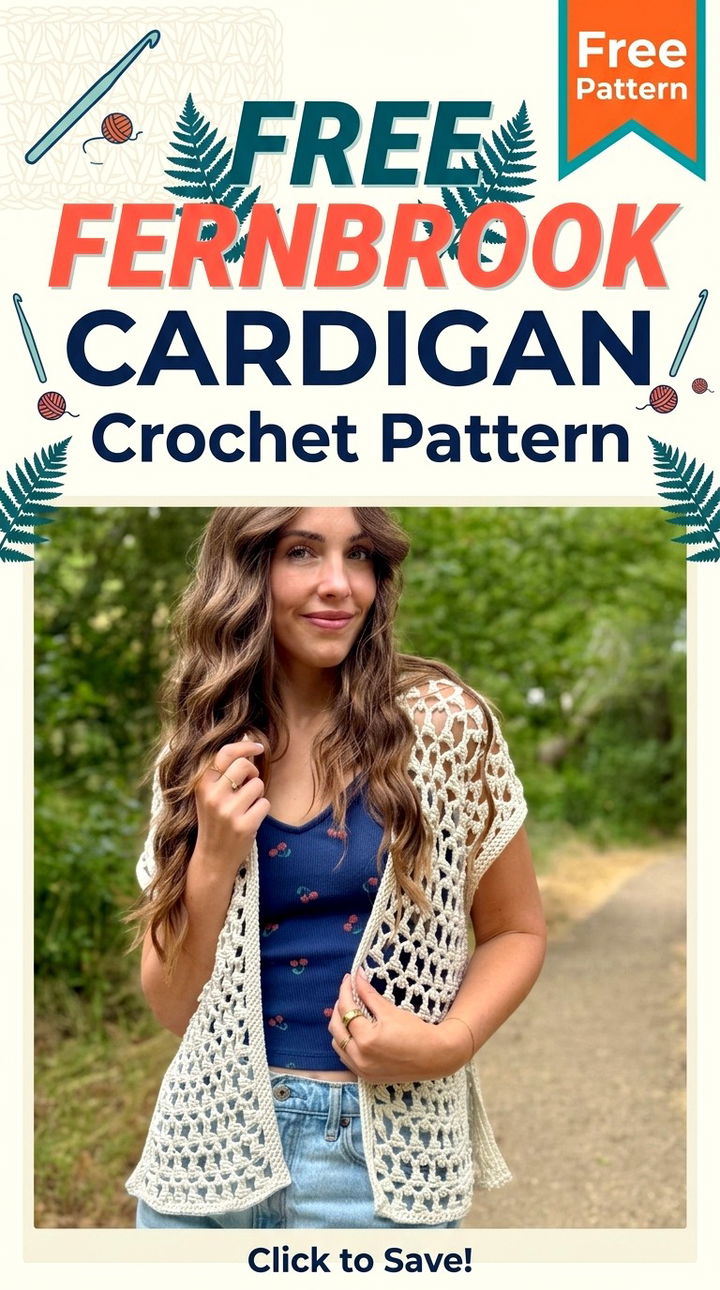 How to Crochet the Fernbrook Cardigan Free Cozy Pattern