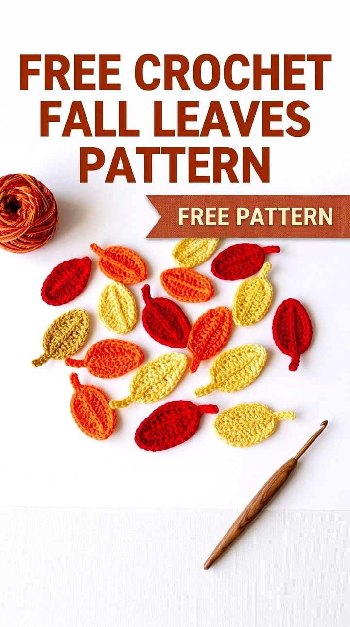 Elevate Your Autumn Decor Stylish Crochet Fall Leaves