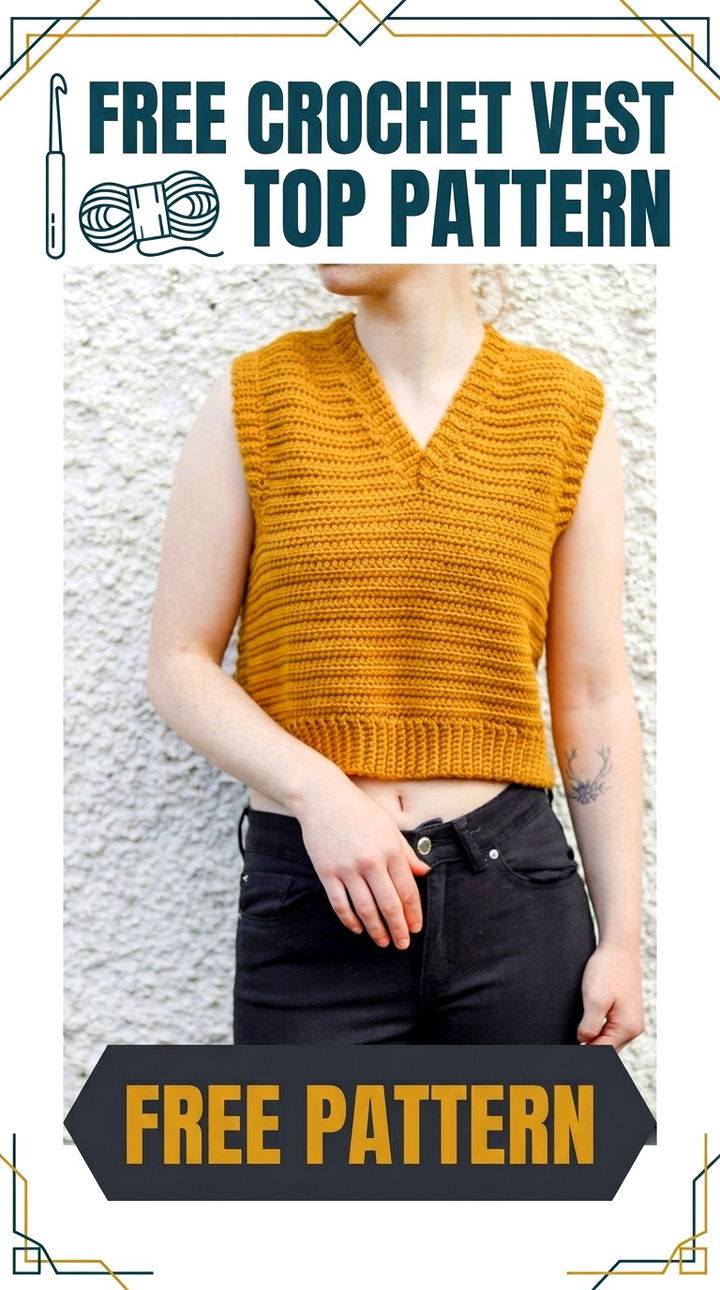 Chic Summer Style Free Crochet Vest Top Pattern