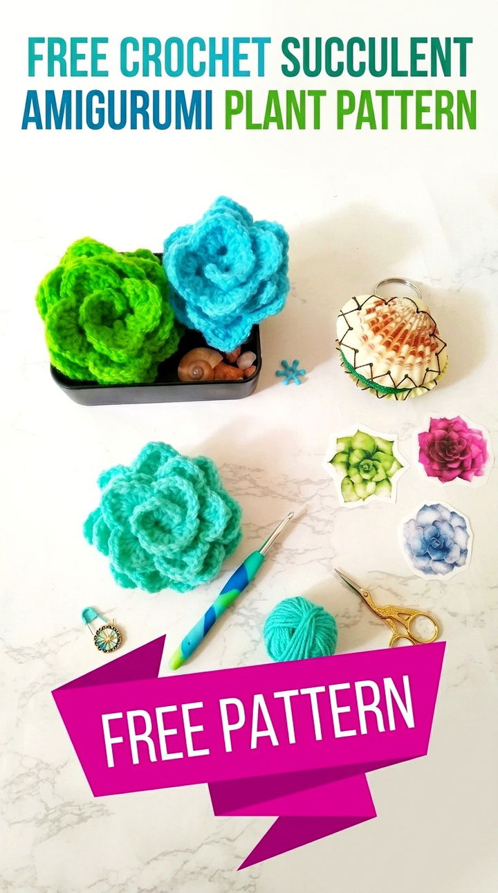 Free Crochet Succulent Pattern The Perfect Modern Desk Companion