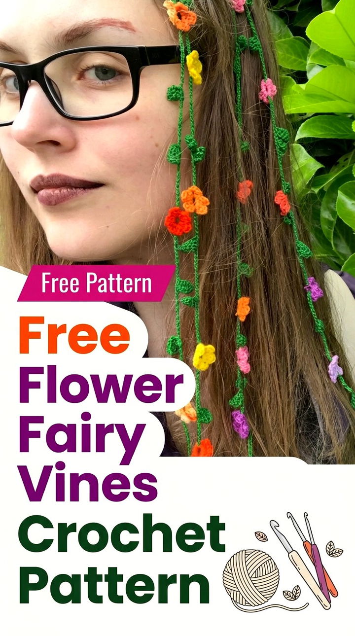 Whimsical Elegance Free Flower Fairy Vines Crochet Pattern