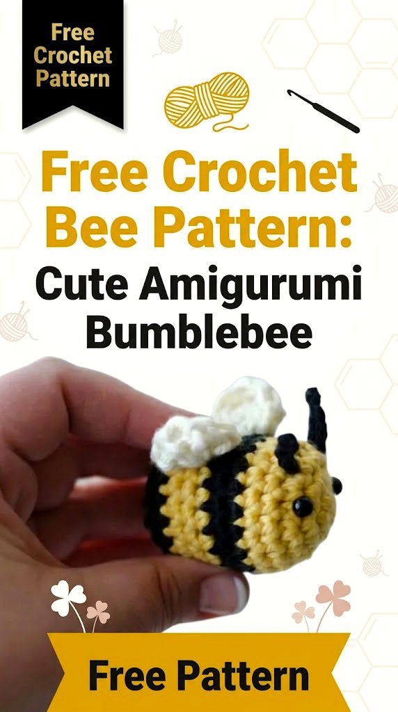 Free Crochet Bee Pattern Cute Amigurumi Bumblebee