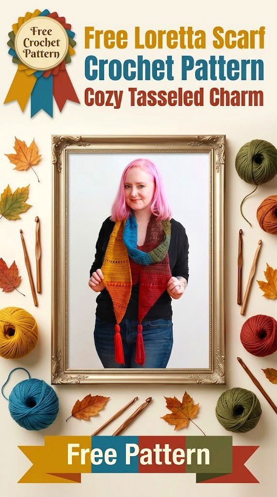 Free Loretta Scarf Crochet Pattern Cozy Tasseled Charm