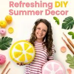 Simple Crochet Lemon Pillow Refreshing DIY Summer Decor